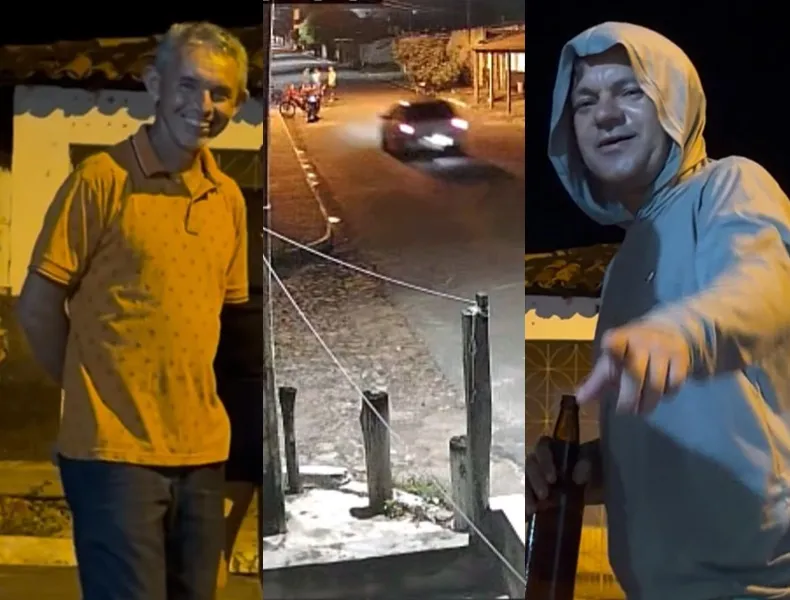 Dois homens são atropelados em frente à residência na cidade de Cocal câmeras de segurança registra o momento