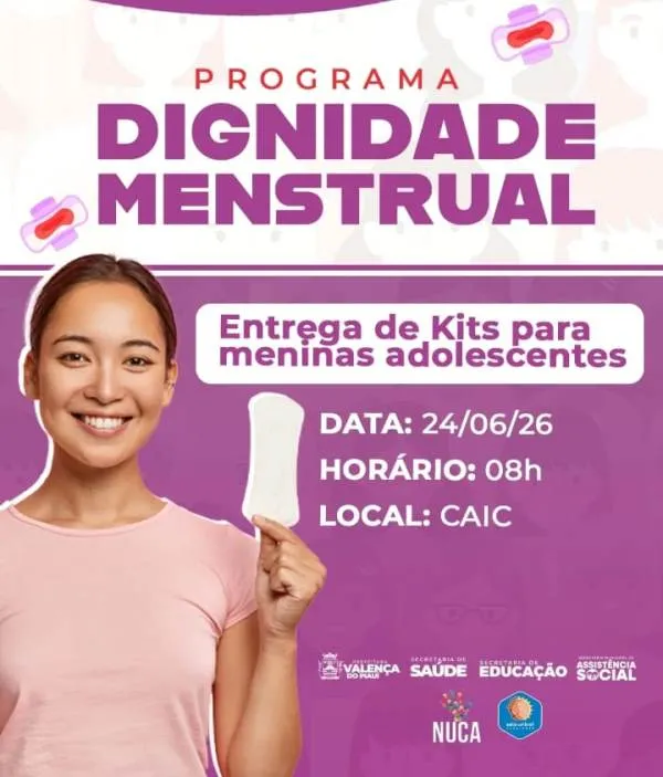 Prefeitura de Valença do Piauí realiza entrega de kits do Programa Dignidade Menstrual