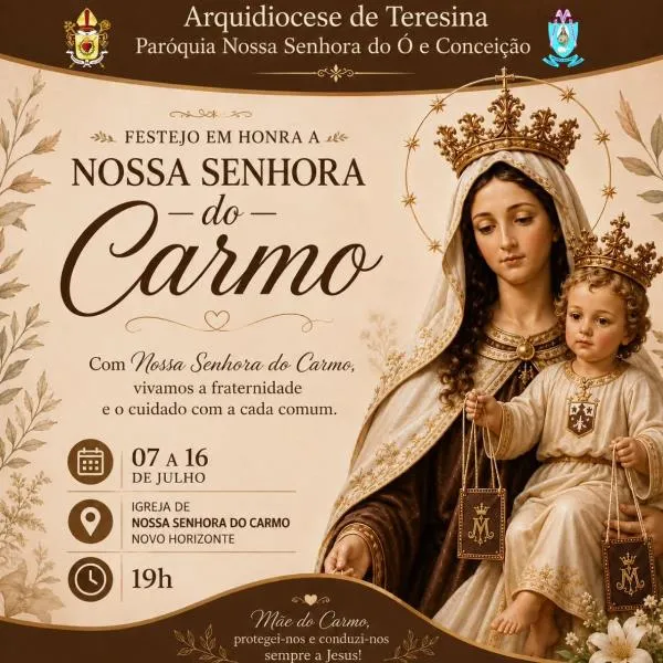 Festejo de Nossa Senhora do Carmo tem início nesta terça-feira (07) em Valença do Piauí