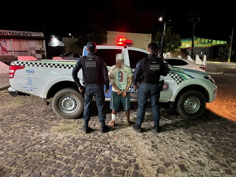 Homem é preso após atacar tios a facadas na zona rural de Elesbão Veloso