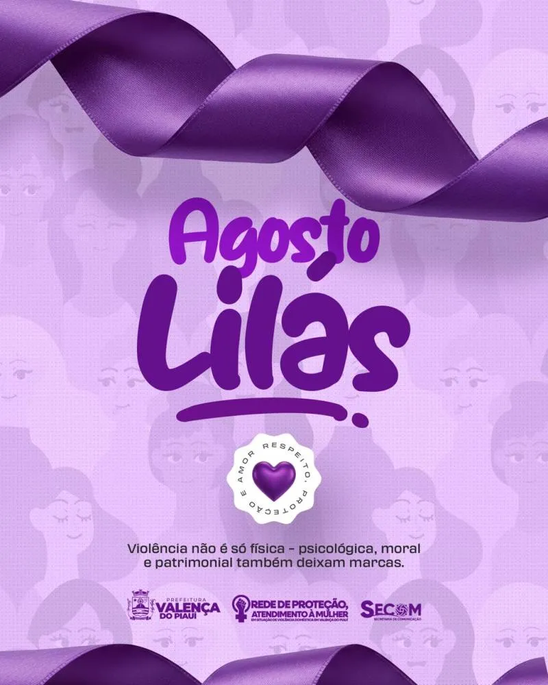Um ano de conquistas: Rede de Proteção à Mulher de Valença do Piauí celebra aniversário com o Dia “D” do Agosto Lilás