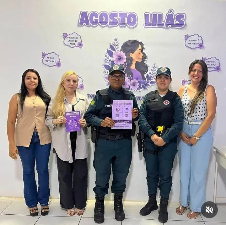 Prefeitura de Valença e Patrulha Maria da Penha articulam ações para reforçar o Selo Lilás no município