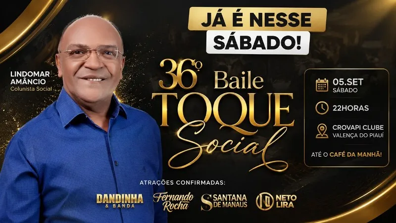 Tradição e elegância: 36ª edição do Baile Toque Social acontece neste sábado no Crovap Clube