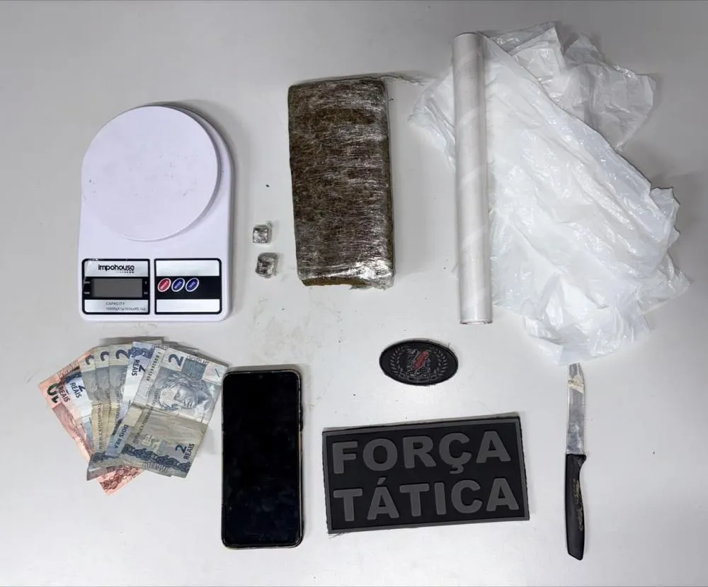 Força Tática e Patrulha Maria da Penha prendem homem por violência doméstica e tráfico de drogas em Valença do Piauí