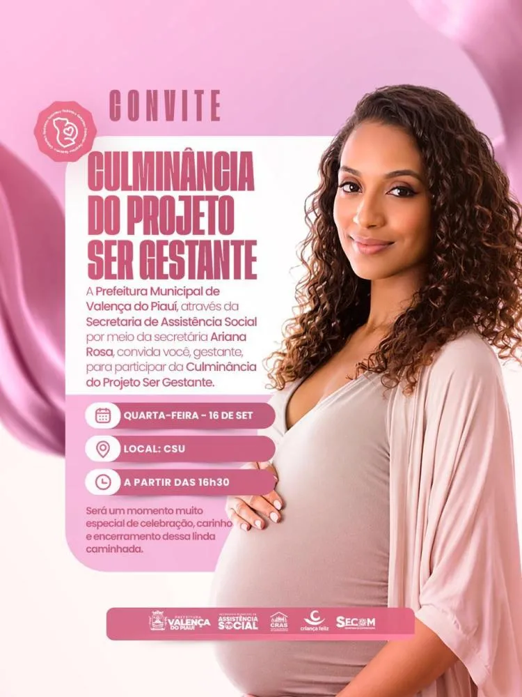 Prefeitura de Valença realiza culminância do Projeto Ser Gestante nesta segunda-feira