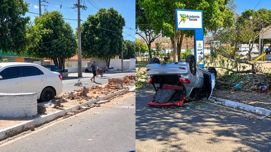 Fim de semana festivo registra dois acidentes de trânsito em avenidas movimentadas de Valença